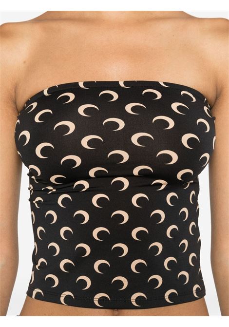 moon tube top woman black MARINE SERRE | WTS011A CJER0001IT99